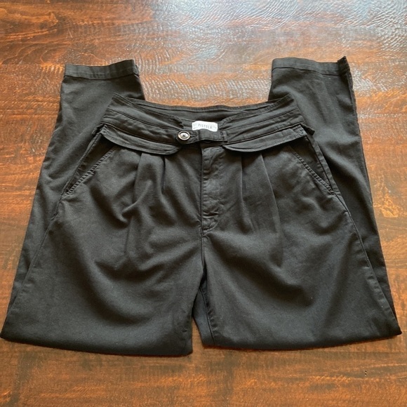 Pistola High-Waisted Pleated Trousers Black Size 27 - Picture 2 of 14